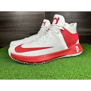 Nike KD Trey 5 IV RED/WHITE  Basketball Shoes Kevin Durant SZ 17 RARE 856484-161